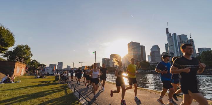 Coureurs lors d'un événement connecté ProTiming