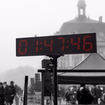 Signalétique et matériel ProTiming sur un événement